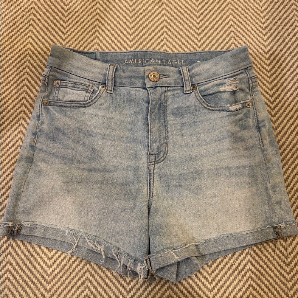 American Eagle Outfitters Faded Blue Jean Shorts